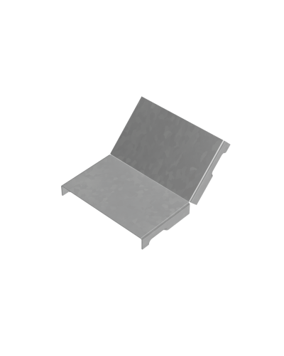 Крышка внутреннего вертикального угла 45 гр. 100 мм ПЛЮС INOX304 КМ-Профиль (KNLplus45-100 INOX304) в Липецке Аксессуары для лотков Pintop.ru