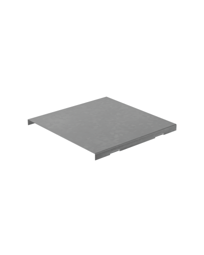 Крышка на угол внешний вертикальный 80х400 мм с разворотом трассы на 180 гр. ПЛЮС HD85 КМ-профиль (KVLTDplus90-80-400 HD85) в Липецке Аксессуары для лотков Pintop.ru