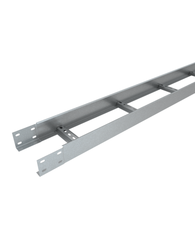 Лоток лестничный 80х600х1,2 L2000 мм Быстрый монтаж HD КМ-профиль (LLS80-600-1.2-2000 HD) в Липецке Кабельные лотки Pintop.ru