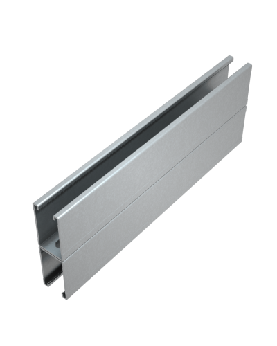 Страт-профиль двойной 41х72 L6000 мм s:1,5 HD85 КМ-профиль (2STP41-72-6000 HD85) в Липецке Аксессуары для лотков Pintop.ru