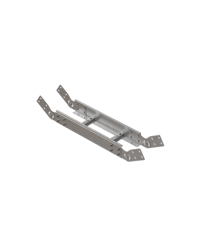 Вертикальный шарнирный угол 100х500х2,0 мм HD N КМ-профиль (LSHL100-500-2.0 HD N) в Липецке Аксессуары для лотков Pintop.ru