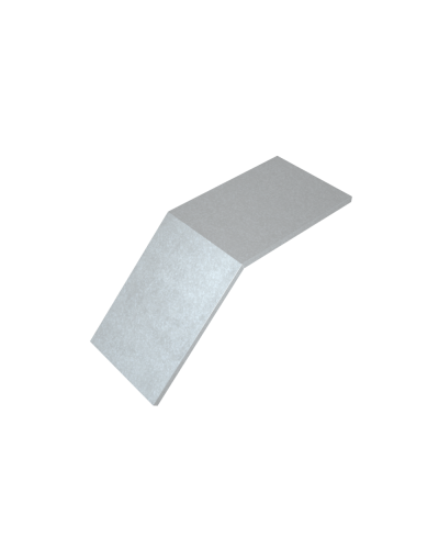 Крышка лестничного вертикального внешнего угла 45 гр. 800 мм HD85 КМ-профиль (KLVL45-800 HD85) в Липецке Аксессуары для лотков Pintop.ru