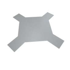 Крышка лестничного Х-разветвителя 400 мм INOX304 КМ-Профиль (KLXD400 INOX304)