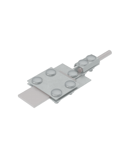 Универсальный контрольный соединитель полоса до 30 мм пруток Ø 5-8 мм CU КМ-Профиль (UKS-B30-D5-8 CU) в Липецке Аксессуары для лотков Pintop.ru