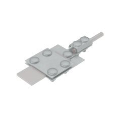 Универсальный контрольный соединитель полоса до 30 мм пруток Ø 5-8 мм INOX304 КМ-Профиль (UKS-B30-D5-8 INOX304)