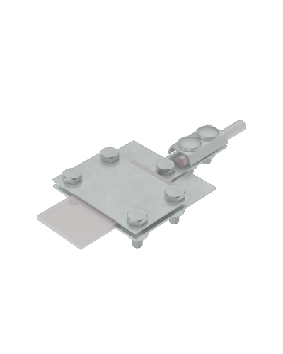 Универсальный контрольный соединитель полоса до 40 мм пруток Ø 5-8 мм CU КМ-Профиль (UKS-B40-D5-8 CU) в Липецке Аксессуары для лотков Pintop.ru