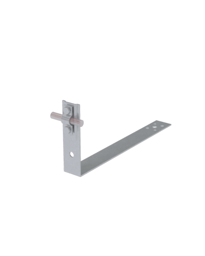 Черепичный держатель болтовой на обрешётку для прутка Ø 5-10 мм L430 мм H100 мм TD КМ-профиль (CDBO-L430-D5-10 TD) в Липецке Крепеж Pintop.ru