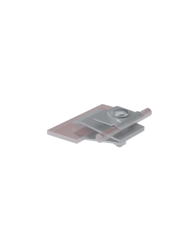 Фальцевый держатель H60 мм для прутка Ø 5-10 мм CU КМ-Профиль (FD-H60-D5-10 CU) в Липецке Монтажные материалы Pintop.ru