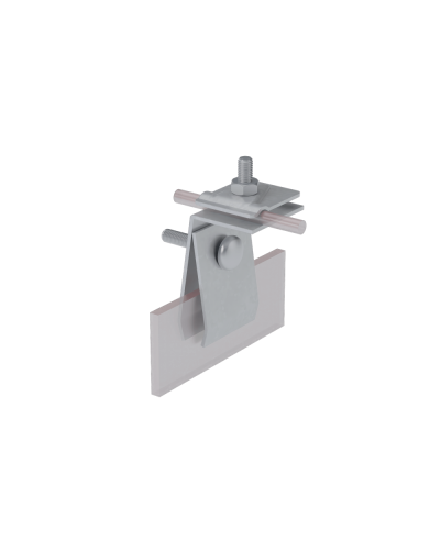 Фальцевый держатель H70 мм для прутка Ø 5-10 мм HD КМ-Профиль (FD-H70-D5-10 HD) в Липецке Монтажные материалы Pintop.ru