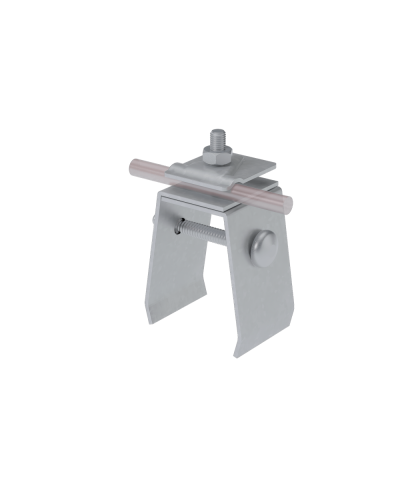 Универсальный фальцевый держатель H70 мм для прутка Ø 5-10 мм TD КМ-профиль (UFD-H70-D5-10 TD) в Липецке Монтажные материалы Pintop.ru