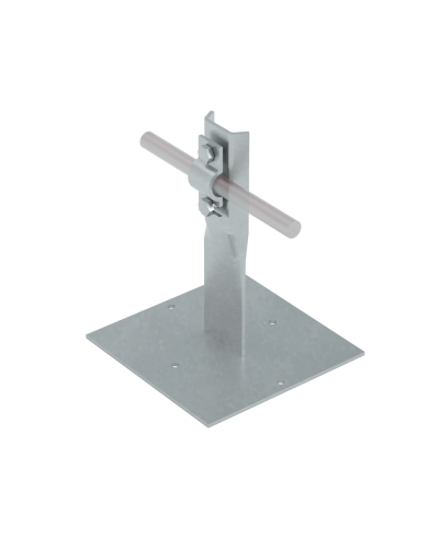 Приклееваемый держатель болтовой для прутка Ø 5-10 мм H150 мм INOX304 КМ-Профиль (PDB-H150-D5-10 INOX304) в Липецке Монтажные материалы Pintop.ru