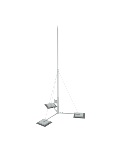Вольностоящая молниеприемная мачта составная H3 м HD КМ-Профиль (VMR-H3 HD) в Липецке Монтажные материалы Pintop.ru