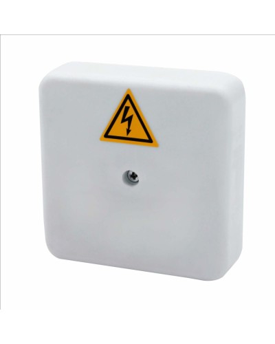 Коробка распределительная огнестойкая КРОПС-П0, IP41, габаритные размеры 75х75х20 мм, для кабелей сечением до 4 мм2, 3 клеммы КМ-Профиль (FRJB-KM-P0-4-03-КРОПС-IP41) в Липецке Распределительные коробки Pintop.ru