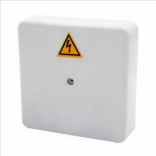 Коробка распределительная огнестойкая КРОПС-П2, IP41, габаритные размеры100х100х30 мм, для кабелей сечением до 4 мм2, 8 клемм КМ-Профиль (FRJB-KM-P2-4-08-КРОПС-IP41)