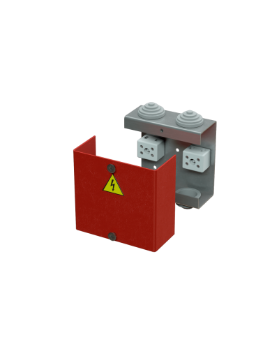 Коробка распределительная огнестойкая КРОПС, IP41, габаритные размеры 80х80х35 мм, для кабелей сечением до 4 мм2, 4 клеммы КМ-Профиль (FRJB-KM-ST1-4-04-КРОПС-IP41) в Липецке Распределительные коробки Pintop.ru