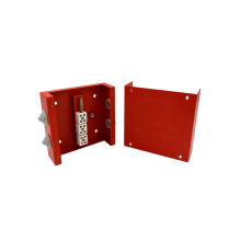 Коробка распределительная огнестойкая КРОПС, IP41, габаритные размеры 130х130х40 мм, для кабелей сечением до 4 мм2, 8 клемм КМ-Профиль (FRJB-KM-ST2-4-08-КРОПС-IP41)