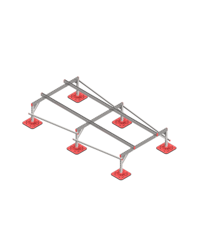 Опорная конструкция для установки оборудования TECHNORAPTOR FOOT 1500х3000 тип 1 КМ-профиль (KM-TR-F-SSEI-1500-3000-1) в Липецке Системы видеонаблюдения Pintop.ru