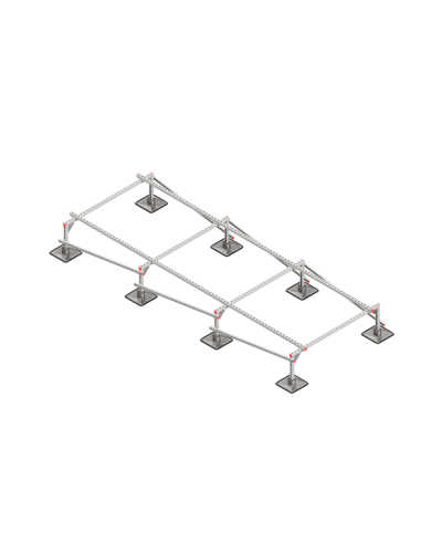 Опорная конструкция для установки оборудования TECHNORAPTOR STEELFOOT 1500х4000 тип 1 КМ-профиль (KM-TR-STF-SSEI-1500-4000-1) в Липецке Системы видеонаблюдения Pintop.ru