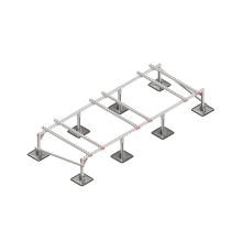 Опорная конструкция для установки оборудования TECHNORAPTOR STEELFOOT 3000х1200 тип 1 КМ-профиль (KM-TR-STF-SSEI-3000-1200-1)