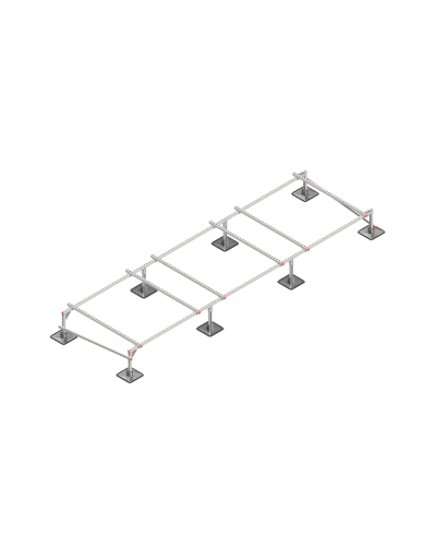 Опорная конструкция для установки оборудования TECHNORAPTOR STEELFOOT 5000х1500 HD КМ-профиль (KM-TR-STF-SSEI-5000-1500 HD) в Липецке Системы видеонаблюдения Pintop.ru