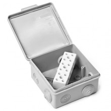 Коробка монтажная огнестойкая пластиковая герметичная КМОПГ (6к х10 мм) 100х100х50 IP54 ПожТехКабель (071-006)