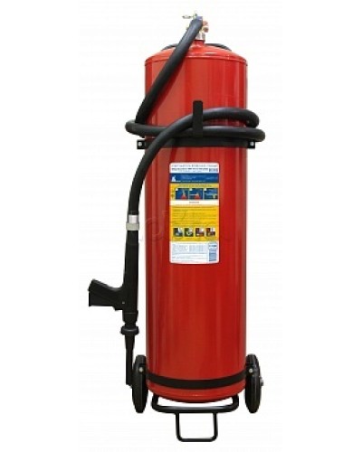 Огнетушитель ПОЖТЕХНИКА ОВП-80(з) МИГ летний (ФторПАВ) на съемн.тележке с перекр. стволом (баллон 100 л, ОТВ 80 л) в Липецке Огнетушители Pintop.ru