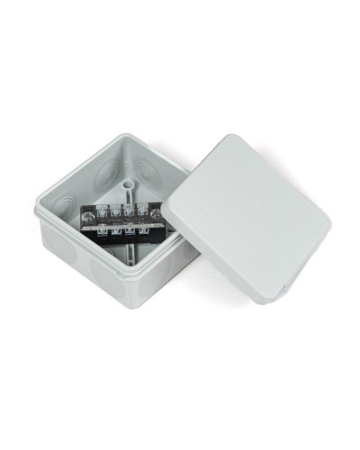 Коробка распред. двухкомп. (HF) 80х80х40 серая Промрукав (PR80.0168) в Липецке Распределительные коробки Pintop.ru