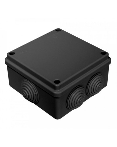 Коробка распределительная для о/п безгалогенная (HF) черная 100х100х50 (60шт/кор) Промрукав (40-0300-9005) в Липецке Распределительные коробки Pintop.ru