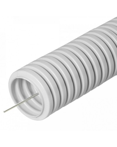Труба гофрированная ПВХ сверхтяжелая 1100 Н серая с/з д16 (100м/5500м уп/пал) Промрукав (PR.0116321) в Липецке Труба гофрированная Pintop.ru