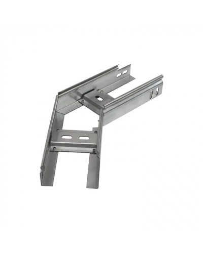 Угол горизонтальный 45 градусов лестничный 400х200 (1,5 мм) Промрукав (PR08.5474) в Липецке Аксессуары для лотков Pintop.ru