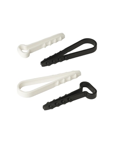 Дюбель-хомут для плоского кабеля 5-10 мм черный (10шт) Промрукав (PR08.6958) в Липецке Крепеж: Дюбели, шурупы, саморезы Pintop.ru