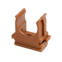 Крепёж-клипса для труб АБС-пластик бук д20 в малой упаковке (10шт/1000шт уп/кор) Промрукав (PR13.0052)