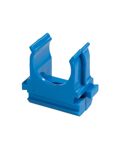 Крепёж-клипса для труб АБС-пластик синяя д25 в малой упаковке (10шт/500шт уп/кор) Промрукав (PR13.0062) в Липецке Держатели, клипсы, скобы Pintop.ru