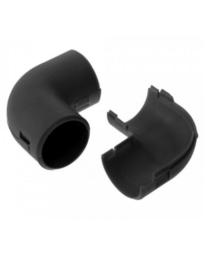 Соединитель угловой разборный черный д20 (50шт/800шт уп/кор) Промрукав (PR13.0192) в Липецке Повороты, муфты, тройники Pintop.ru