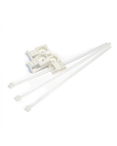 Комплекты крепления площадка для прямого монтажа белая со стяжкой 3,6х150 мм (100 шт) Промрукав (PR13.02514) в Липецке Аксессуары для кабель-канала Pintop.ru