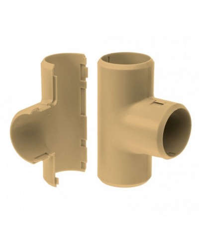 Тройник разборный сосна д32 (1шт/200шт уп/кор) Промрукав (PR13.0254) в Липецке Повороты, муфты, тройники Pintop.ru