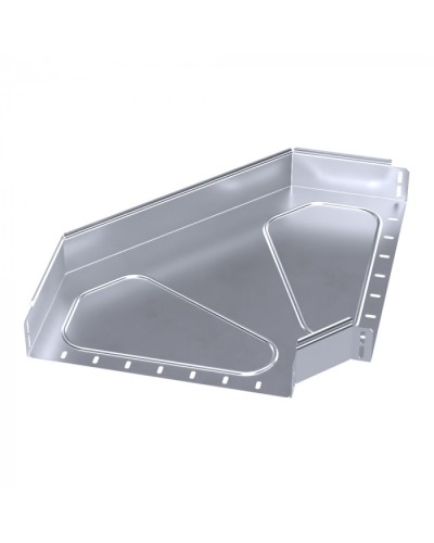 Угол горизонтальный 90 градусов Стандарт INOX (AISI 316) 400х80 Промрукав (PR16.3537) в Липецке Аксессуары для лотков Pintop.ru