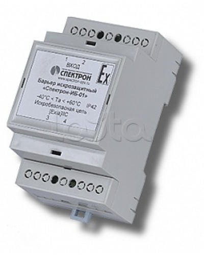 Барьер искрозащиты для цепей питания Спектрон-ИБ-01 в Липецке Устройства защиты операционных процессоров (ОПС) Pintop.ru