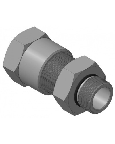 Кабельный ввод с резьбой G3/4 для прокладки кабеля в металлорукаве РЗ-ЦП-20, с уплотнением кабеля и проходным диаметром кабеля d=12-16 мм Спектрон КВМ-20/16-М-G3/4 в Липецке Аксессуары для кабель-канала Pintop.ru