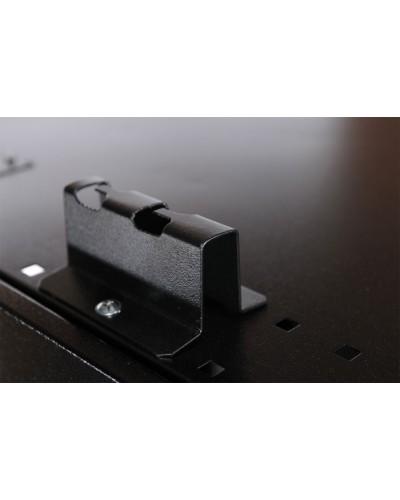 Комплект кронштейна для крепления лотка 100 мм к крыше шкафа ШТК-СП ЦМО КЛГ-100-9005 в Липецке Аксессуары для стоек и шкафов Pintop.ru