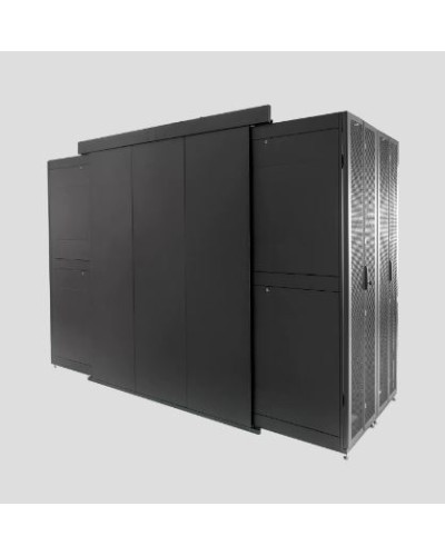 Панель задняя двухрядного коридора сплошная 48U для шкафов серии ШТК-СП-48.×.× ЦМО ЦОД-СП-Ф2-48-9005 в Липецке Аксессуары для стоек и шкафов Pintop.ru