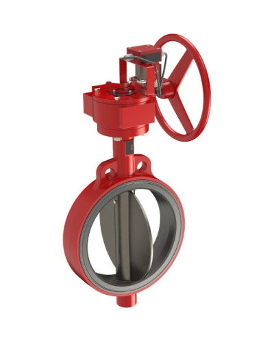 Затвордисковый с ручным приводом с контролем положения УКПЗА Спецавтоматика 3т 200/1,6(Р)-Ф.У3.1-АМК-200v1 в Липецке Затворы дисковые Pintop.ru