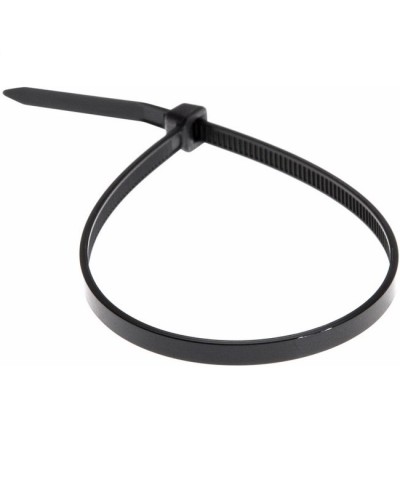 Хомут-стяжка нейлоновый 4х300 мм чёрный (100шт/уп) REXANT 07-0301 в Липецке Стяжки-хомуты Pintop.ru