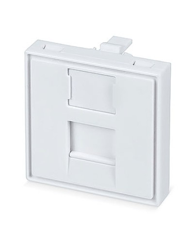 Вставка 45x45 (Mosaic) для 1 модуля формата Keystone Jack (FP-45-1M) Пожтехкабель СКС (202-031) (аналог Mosaic) в Липецке Модули Keystone Pintop.ru