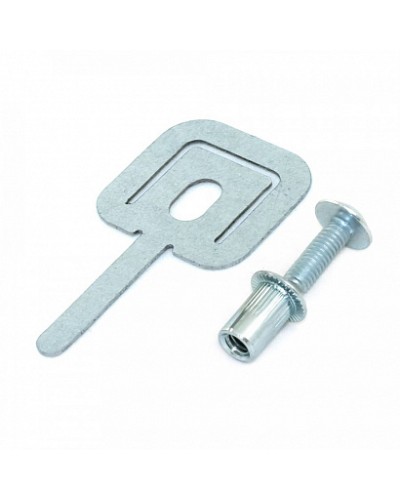 Комплекты для крепления ОКЛ с использованием винта, заклепки и хомута FR ПР-25 (100 шт) Промрукав (PR08.5203) в Липецке Огнестойкие кабельные линии Pintop.ru