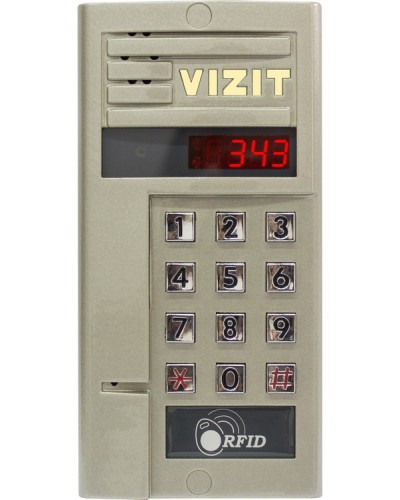 Блок вызова для совместной работы с БУД-302 VIZIT БВД-343F в Липецке Блоки вызова многоабонентные Pintop.ru