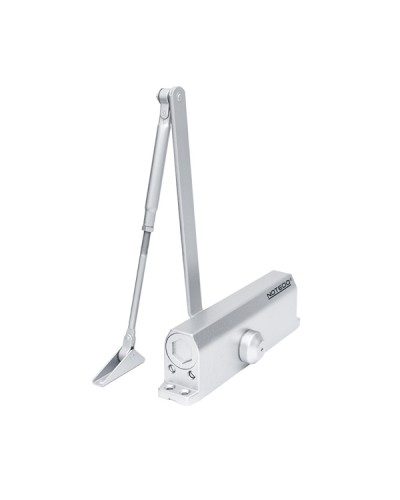 Доводчик NOTEDO DC-110 DA EN3-4, с задержкой закрывания, с рычажной тягой, (бронза) (RAL7013) в Липецке Доводчики Pintop.ru