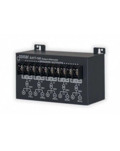 Блок аттенюаторов для настольныx усилителей Sonar SATT-100 в Липецке Система оповещения и трансляции Sonar Pintop.ru