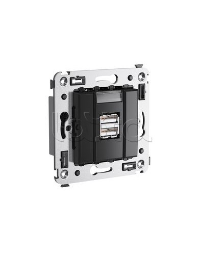 Устройство зарядное Avanti, Черный квадрат DKC 4402543 в Липецке Блоки розеток Pintop.ru