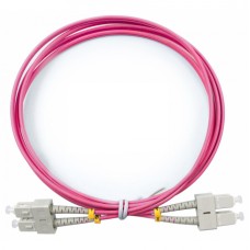 Шнур оптический duplex SC-SC 50/125 mm OM4 2м LSZH Cabeus FOP-50-OM4-SC-SC-2m